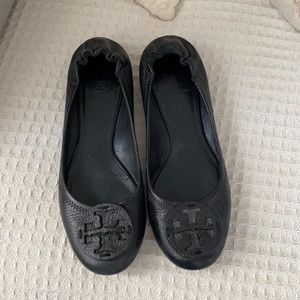 Tory Burch Minnie Flats 8.5 Black